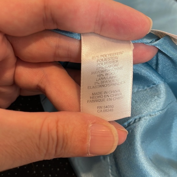 Jones New York Suit black with small dots of turquoise size 12 - Picture 11 of 13